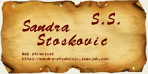 Sandra Stošković vizit kartica